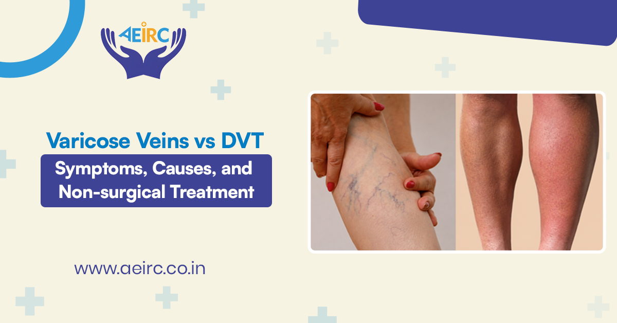 Varicose Veins vs DVT: Symptoms, Causes और Non-Surgical Treatment
